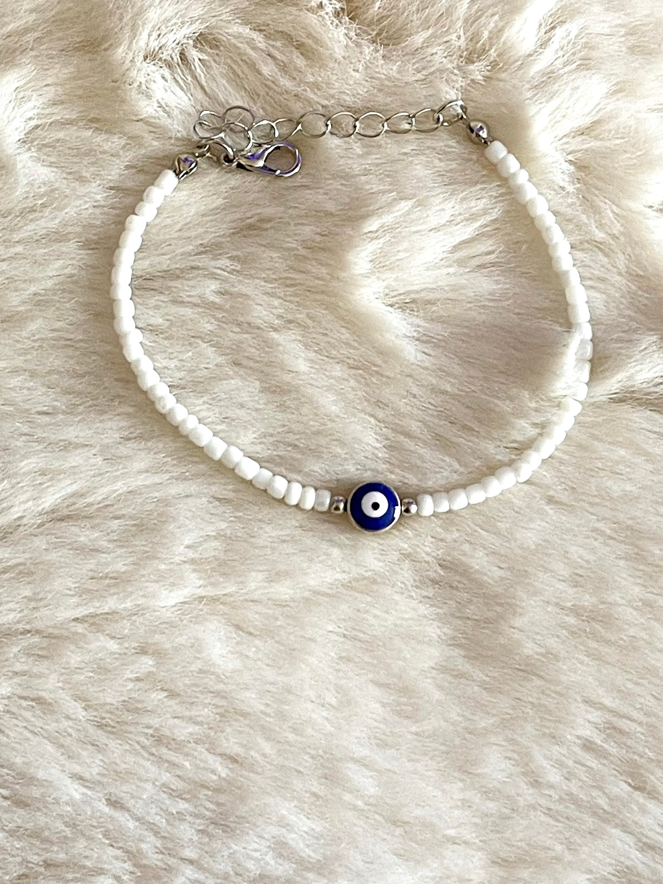 Evil Eye Protection Bracelet – Minimalist, Adjustable & Trendy Design